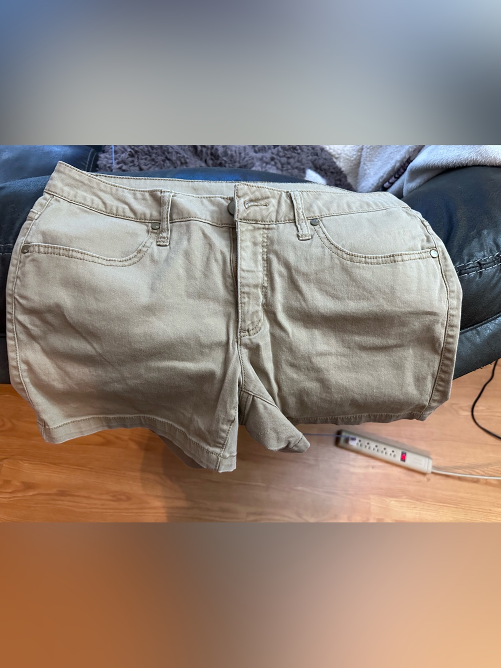 Classic Khaki Cotton Shorts